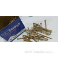 yellow plated chipboard furniture screw